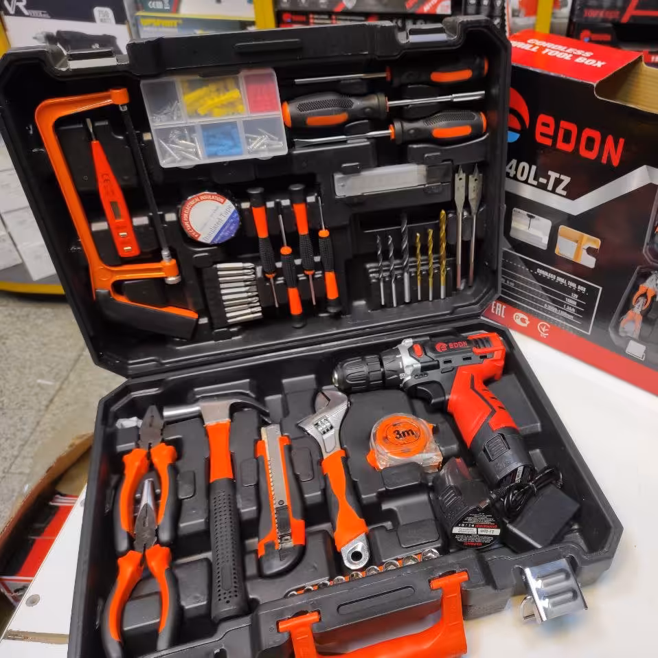 ست یا کیت ابزار ادون با دریل شارژی مدل ED-2021