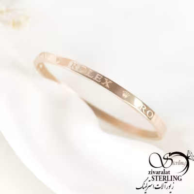 دستبند استیل رزگلد