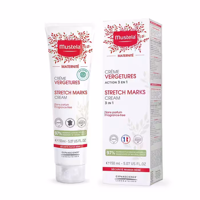 کرم رفع ترک بدن موستلا مدل بارداری 3 در 1 حجم 150 میلی لیتر