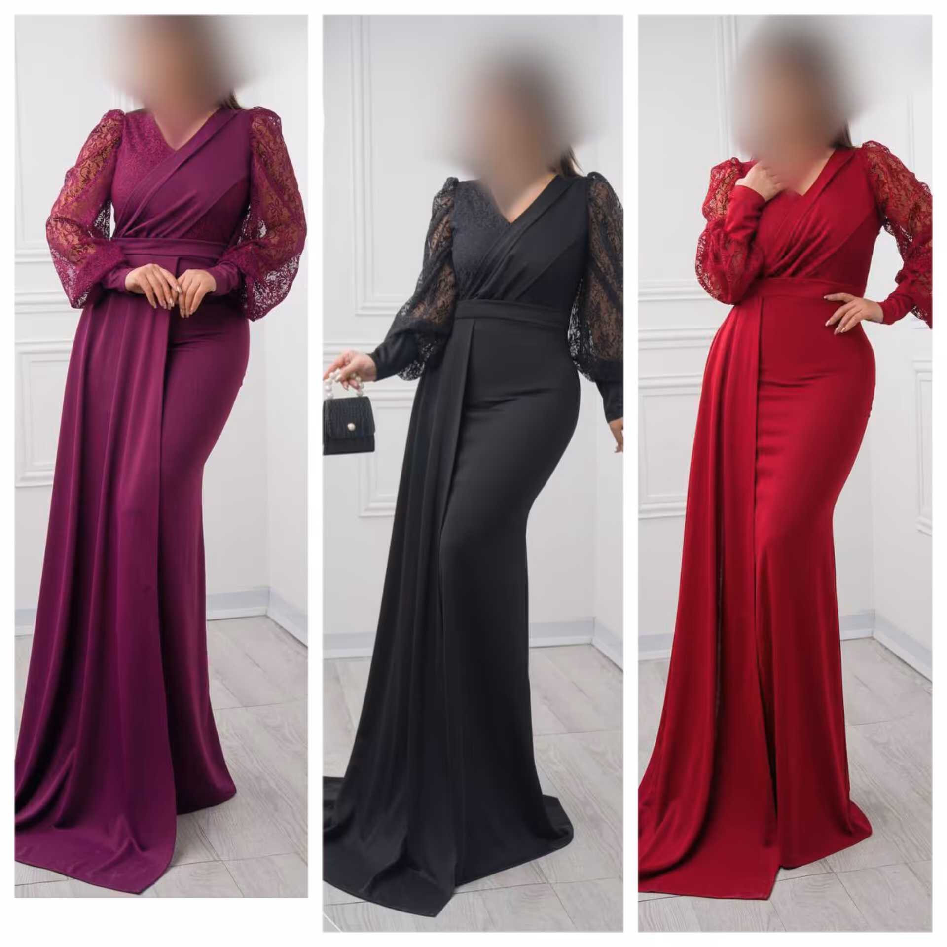 ماکسی مجلسی مدل اقلیما جنس کرپ قواصی و گیپور دانتل و سایزبندی 36 تا 50 (قبل از سفارش از غرفه دار موجودی گرفته شود )