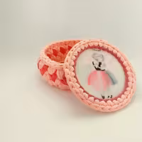 سبد بافتنی دختر بالرین کد 103