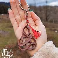 جاکلیدی چوبی اسم زهرا 