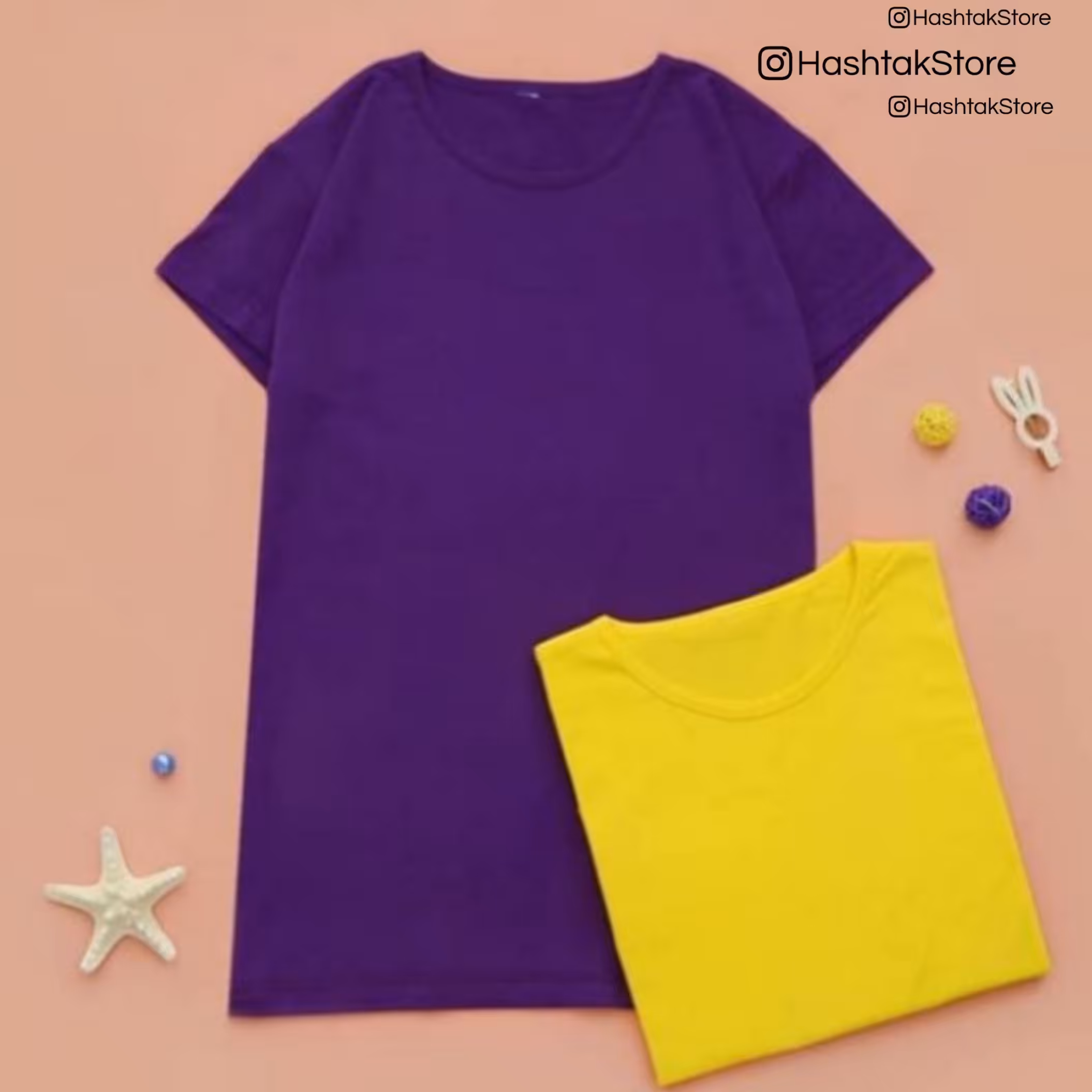 تیشرت زنانه مردانه دخترانه پسرانه فری سایز رنگی جنس نخ اعلا