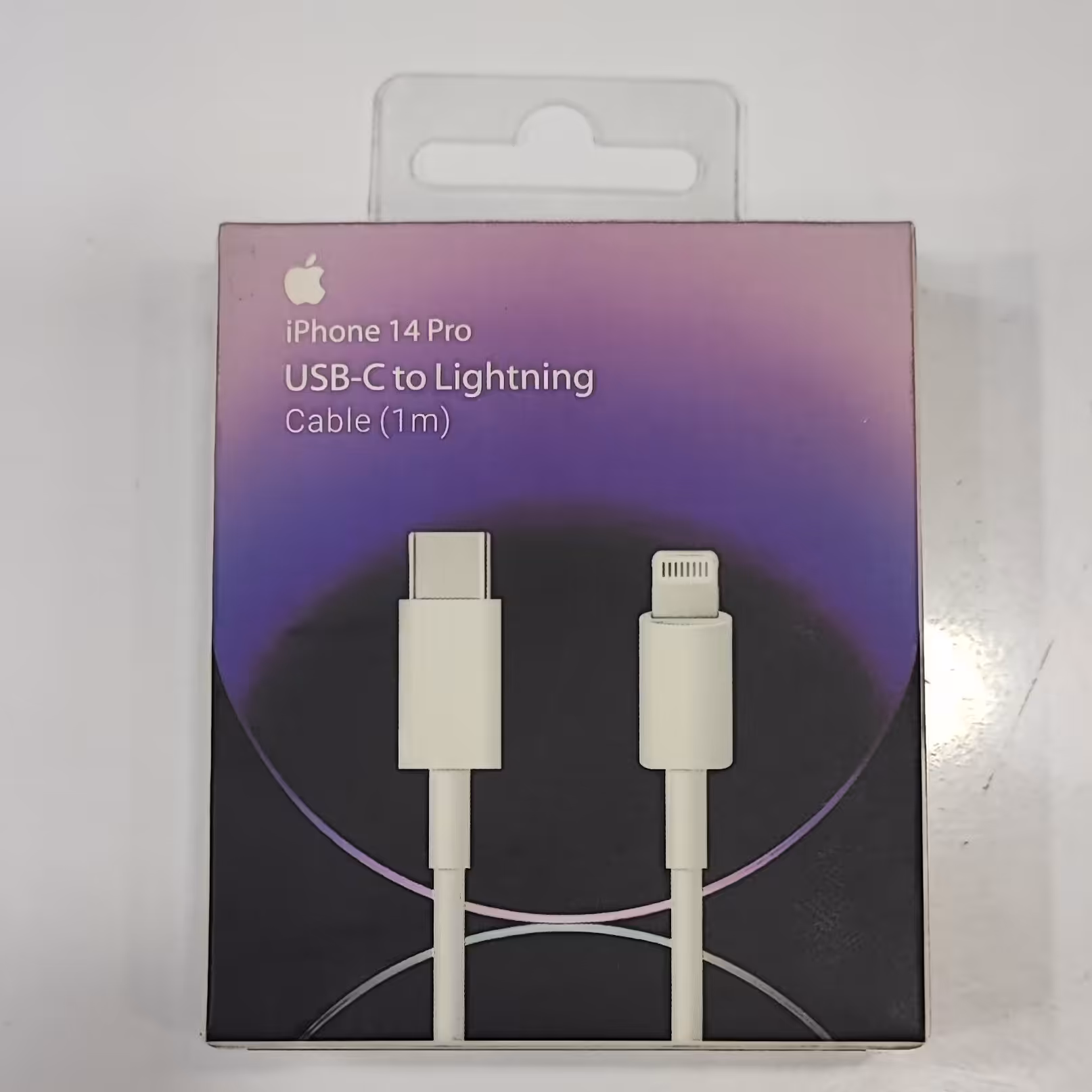 کابل شارژ آیفون لایتنیگ تایپ C رنگ سفید 