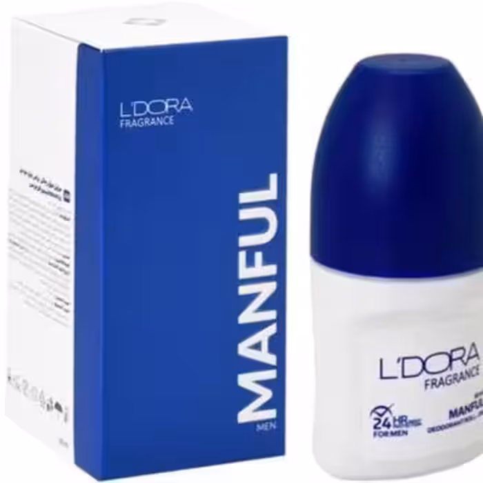 دئودورانت رولی یا مام خوشبو کننده بدن مردانه مدل MANFUL لدورا 50 میلی