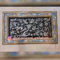 تابلو قلمزنی نقاشی مینیاتور و خاتم ابعاد 100 در 60