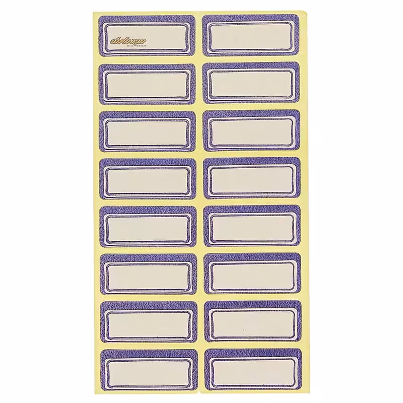 لیبل 33*14 میلی متری دور آبی