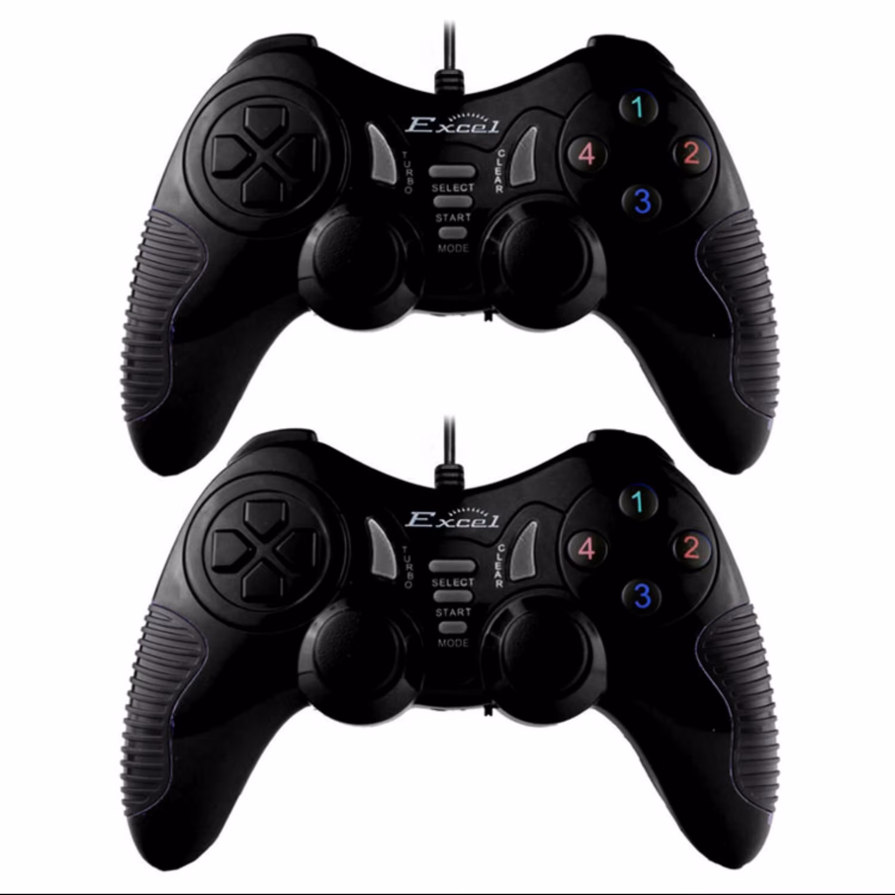 دسته بازی دوبل شوکدار حرفه ای Excel مدل 203 مشکی