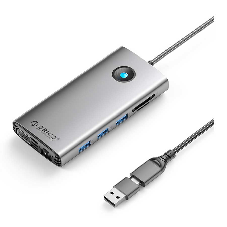 قیمت و خرید هاب و داک استیشن USB-C دوازده پورت اوریکو مدل DPL12 | یاس ارتباط