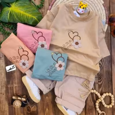 ست بیرونی دخترانه قلبی