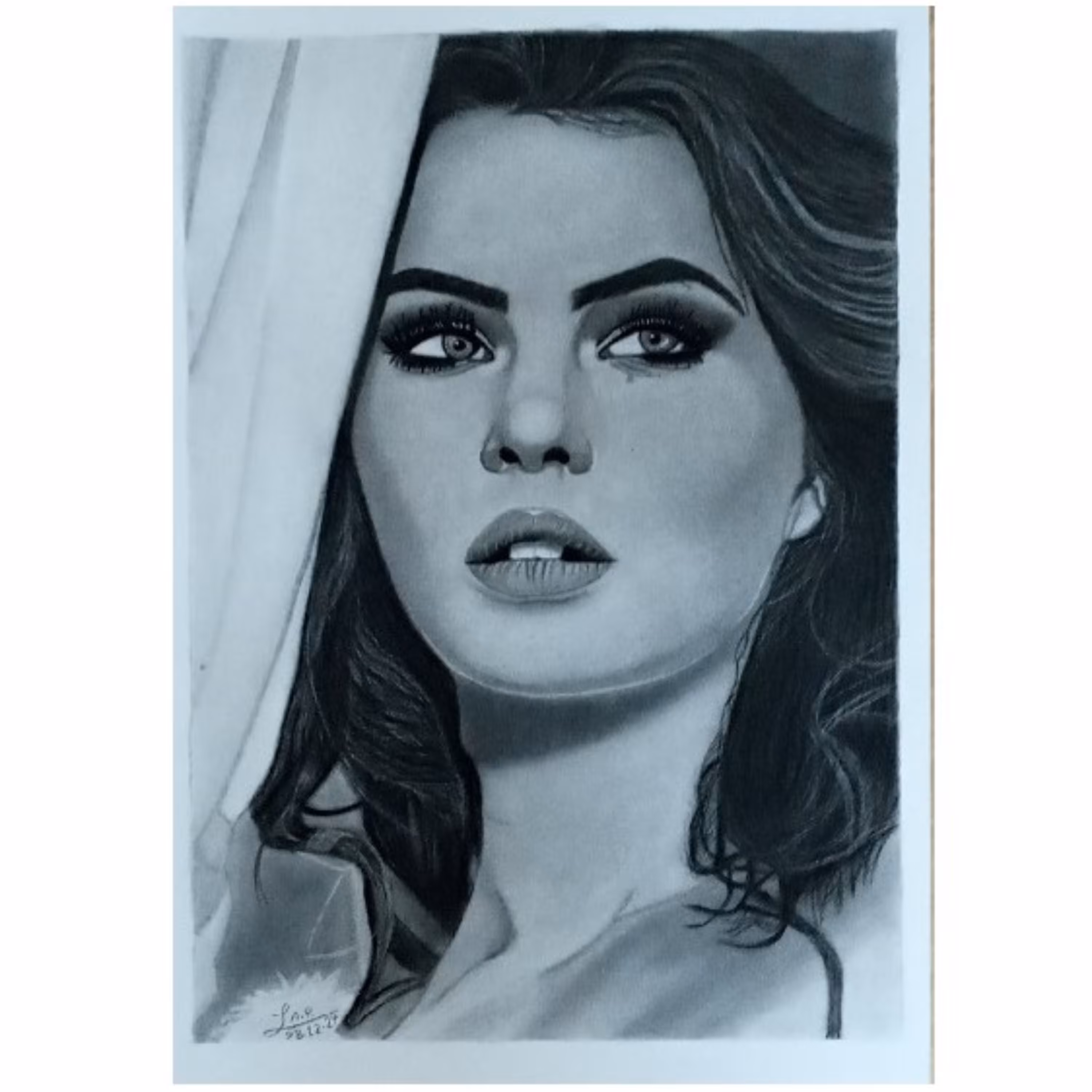 سیاه قلم چهره با بالاترین کیفیت A3