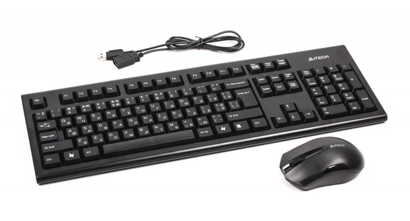 کیبورد و ماوس بی سیم ای فورتک 3000N