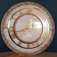 ساعت قطر50طلایی سفید