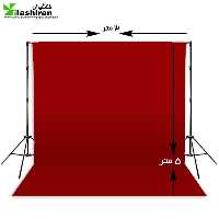 پرده (فون) مخمل 5 × 3 متر زرشکی