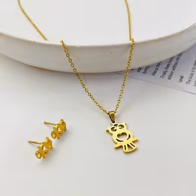 نیم ست استیل طرح جغد