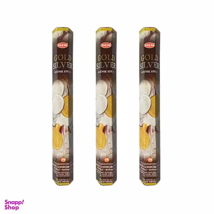 عود هم مدل Gold Silver بسته 3 عددی