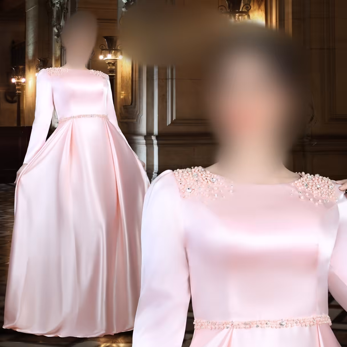 لباس نامزدی زنانه ماکسی مجلسی سایز 36 تا 46 ارسال رایگان آرام