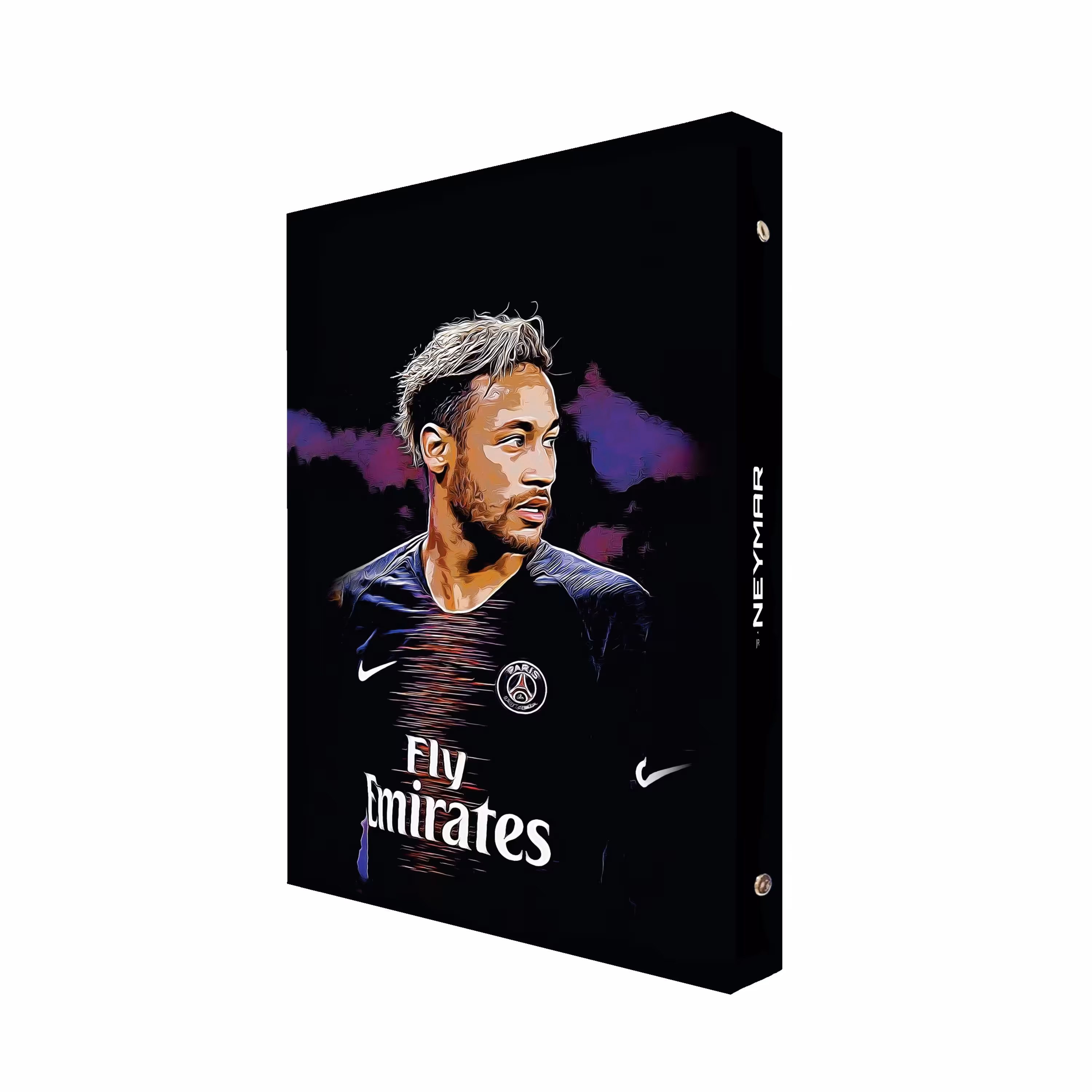 دفتر کلاسوری 100 برگ پدیده نقش مدل 26 حلقه کالکشن فوتبال طرح نیمار کد 04