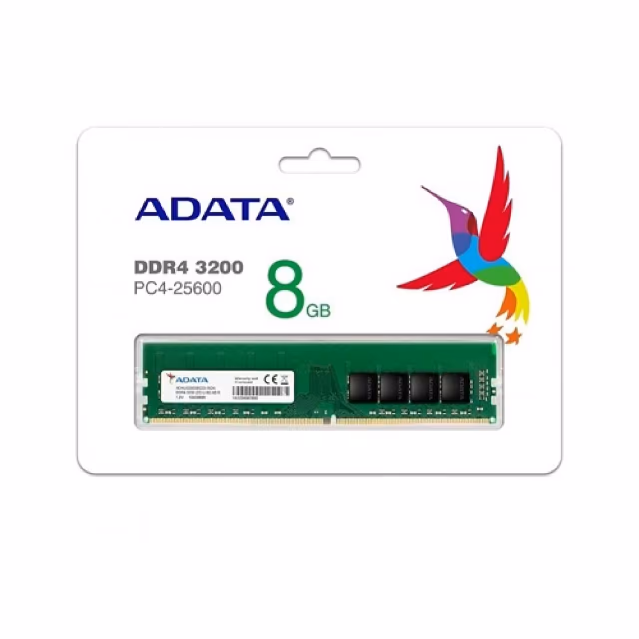 رم کامپیوتر DDR4 مدل Adata با ظرفیت 8 گیگابایت و فرکانس 3200مگاهرتز