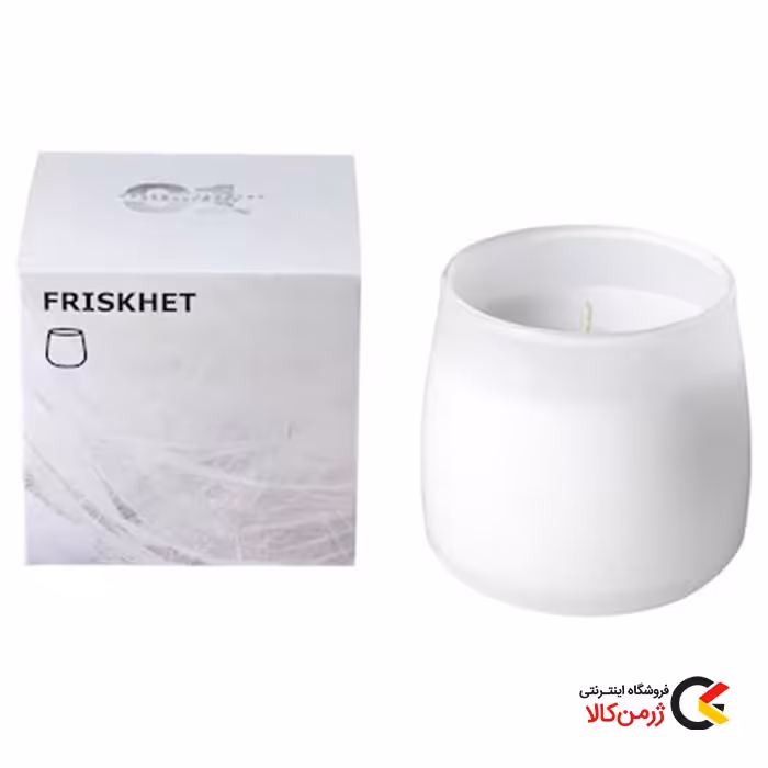 شمع معطر لیوانی شفاف برند ایکیا سوئدی با تنوع رنگ | فروشگاه ژرمن کالا