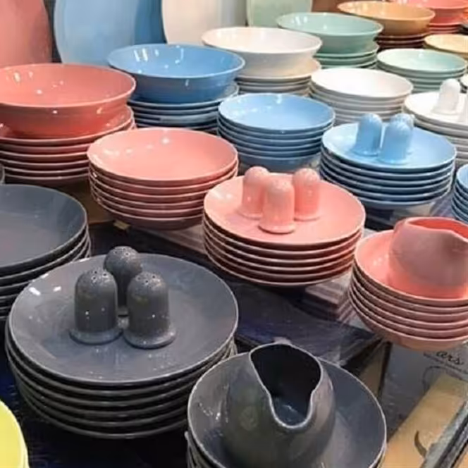 سرویس 27 پارچه غذا خوری سرامیک رنگ سفید 