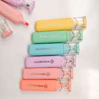 هایلایتر درب شیشه ای بینهایت شیک با رنگهای پاستیلی 