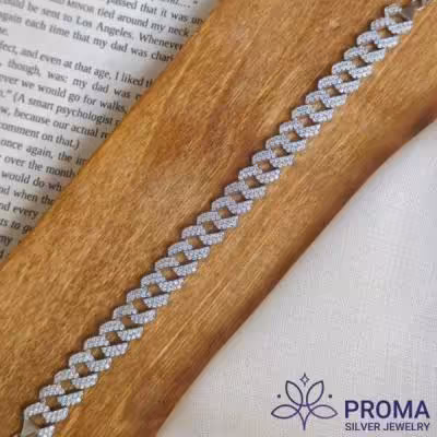 دستبند نقره کارتیه زنانه PRM05