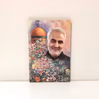 تابلو شاسی سردار سلیمانی ابعاد ده در پانزده سانتی متر