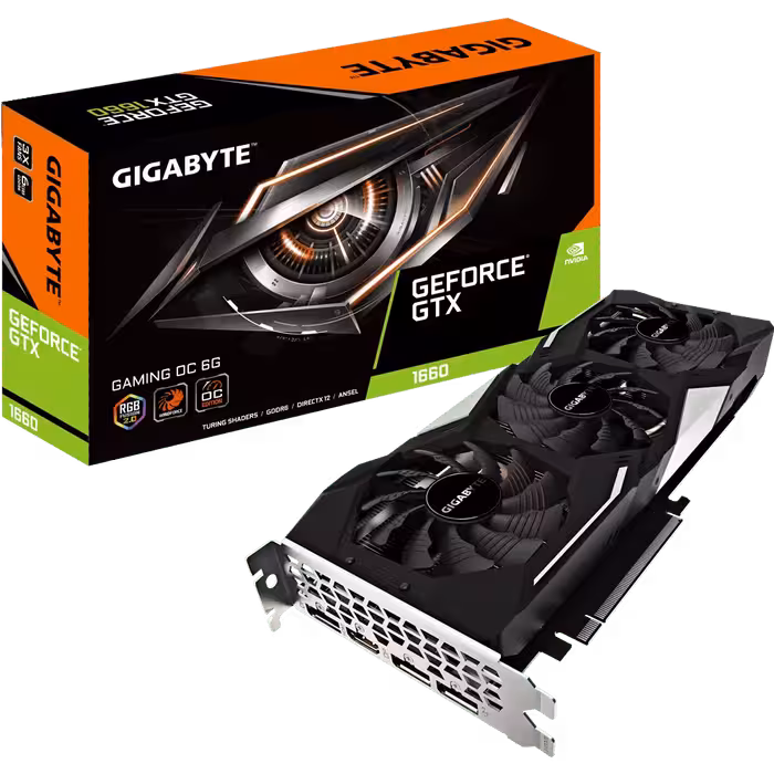 کارت گرافیک گیگابایت GTX 1660 GAMING OC 6G