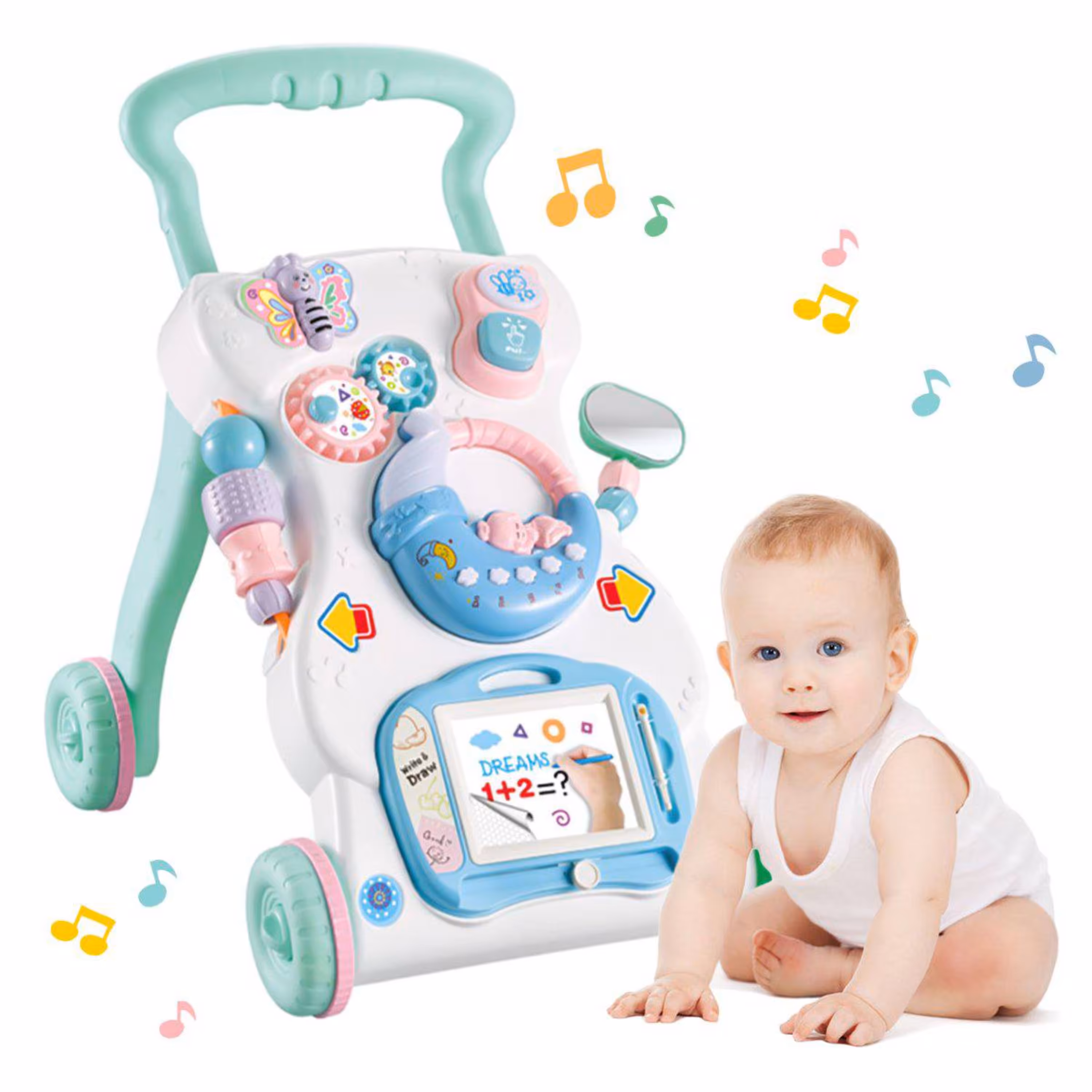 واکر کودک مدل بیبی موزیکال واکر رنگ سفید 