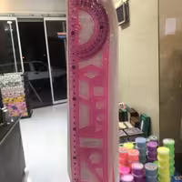 خط کش شابلون دار30 سانتی ژله ایی