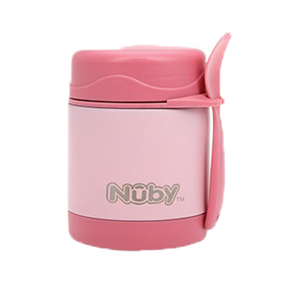 فلاسک غذا دوجداره نابی NUBY ظرفیت 325 میلی لیتر صورتی