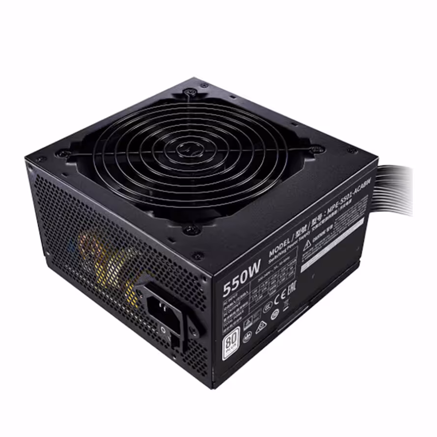 پاور کولر مستر MWE White 550W 80Plus Power Supply