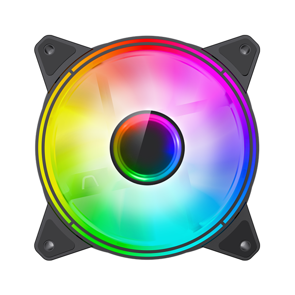 فن کیس 120 میلیمتری گیم مکس مدل FN-12Rainbow-Q-Infinity - پردیس پازار