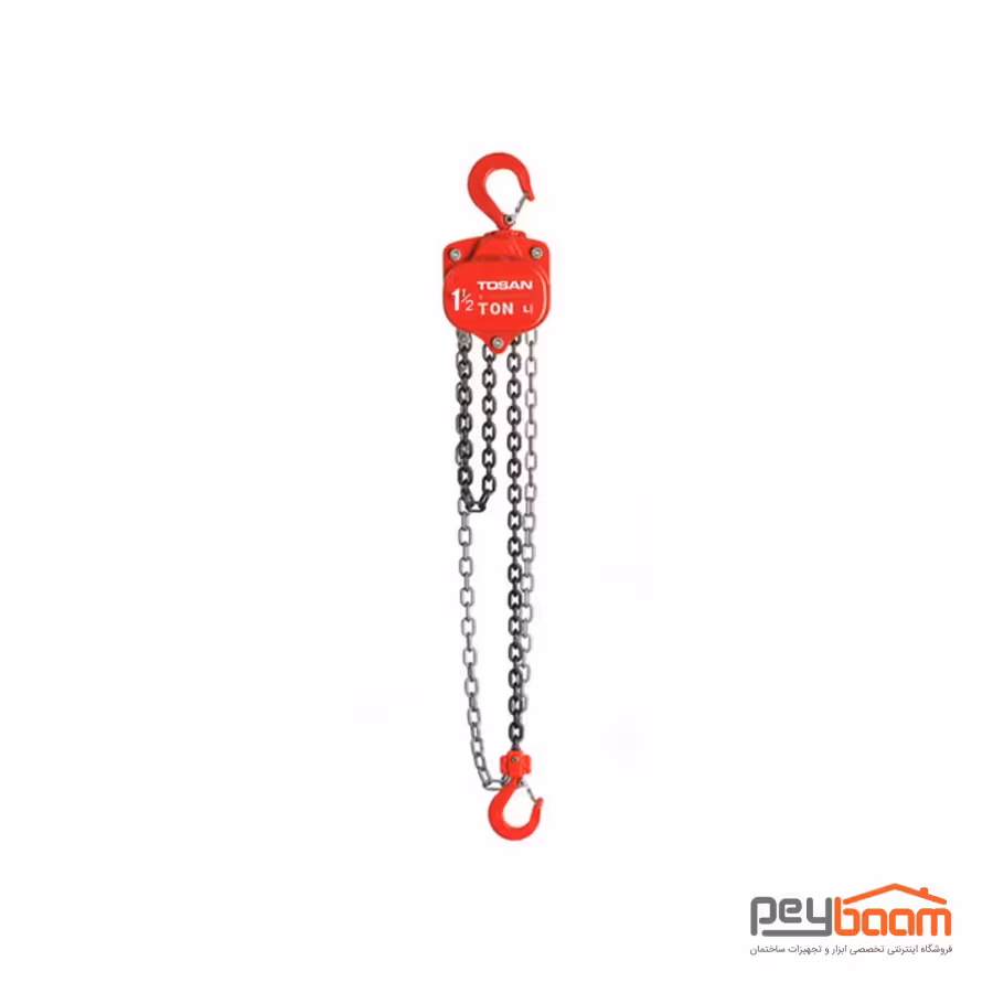 جرثقیل 1.5 تن زنجیری دستی توسن مدل 2015CB