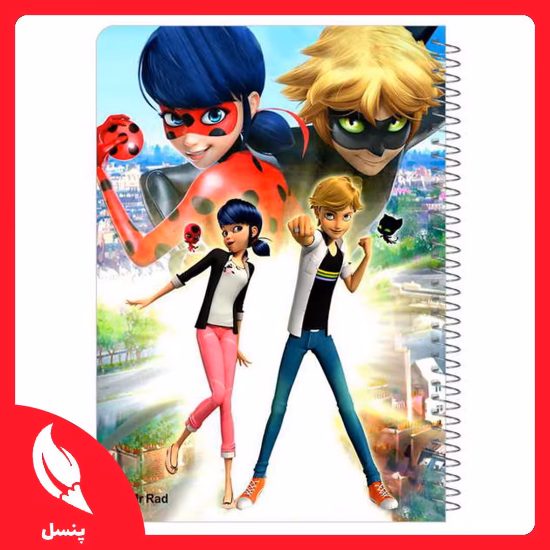 📘 پلنر روزانه 75 برگ طرح دختر کفشدوزکی و پسر گربه‌ای 👯‍♂️

