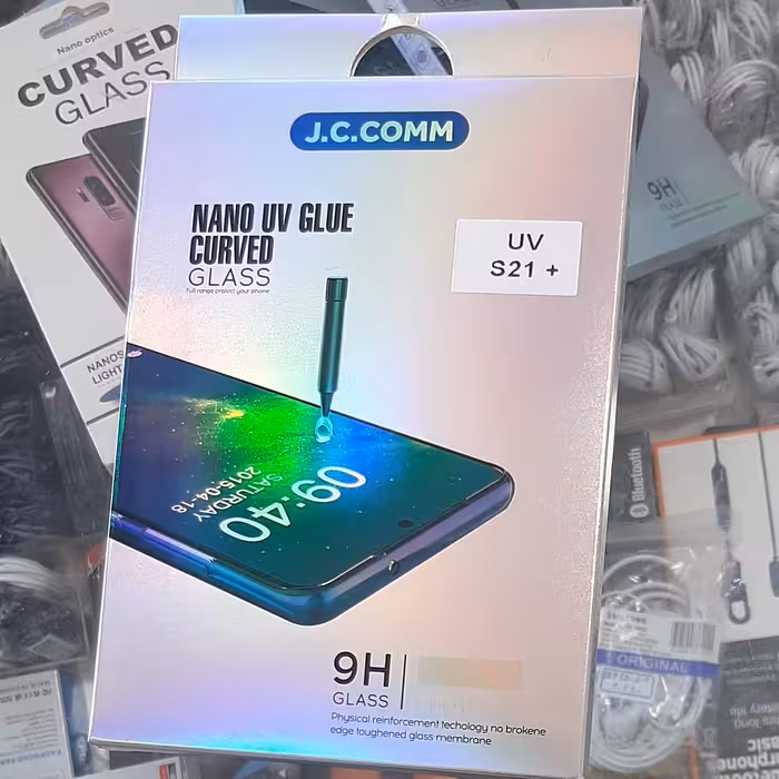 لیبل و محافظ صفحه نمایش UV مخصوص گوشی s21 پلاس