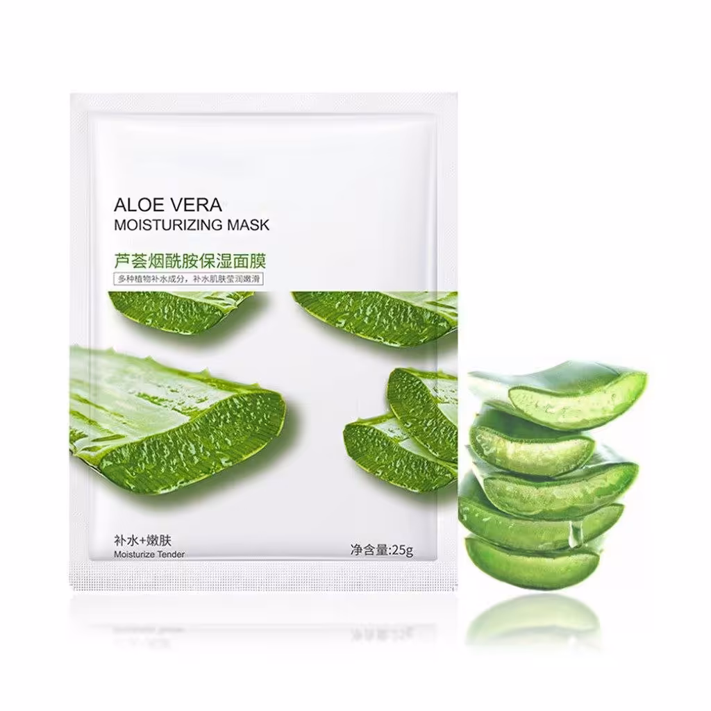 ماسک ورقه ای آلوئه ورا بیوآکوا
Bioaqua aloe vera facial mask