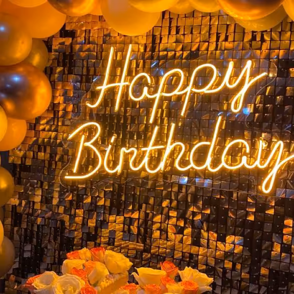  نئون happy birthday 