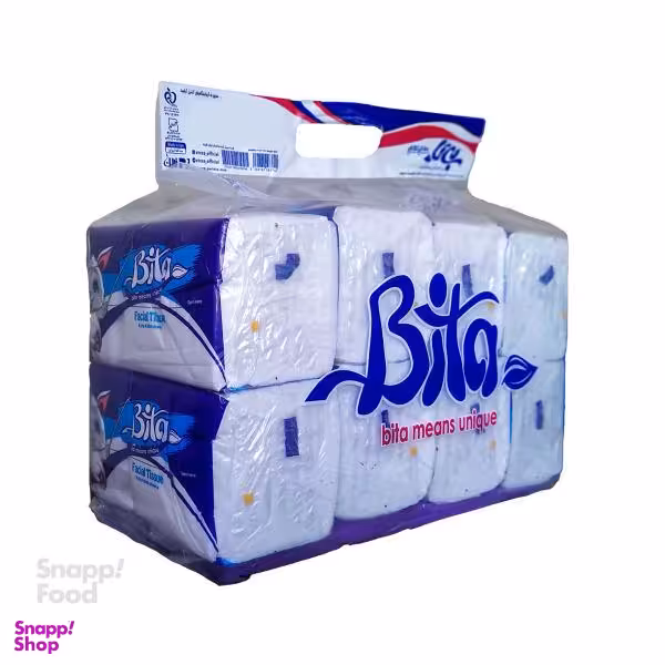 دستمال کاغذی بیتا 250 برگ مدل خرگوشی بسته 8 عددی