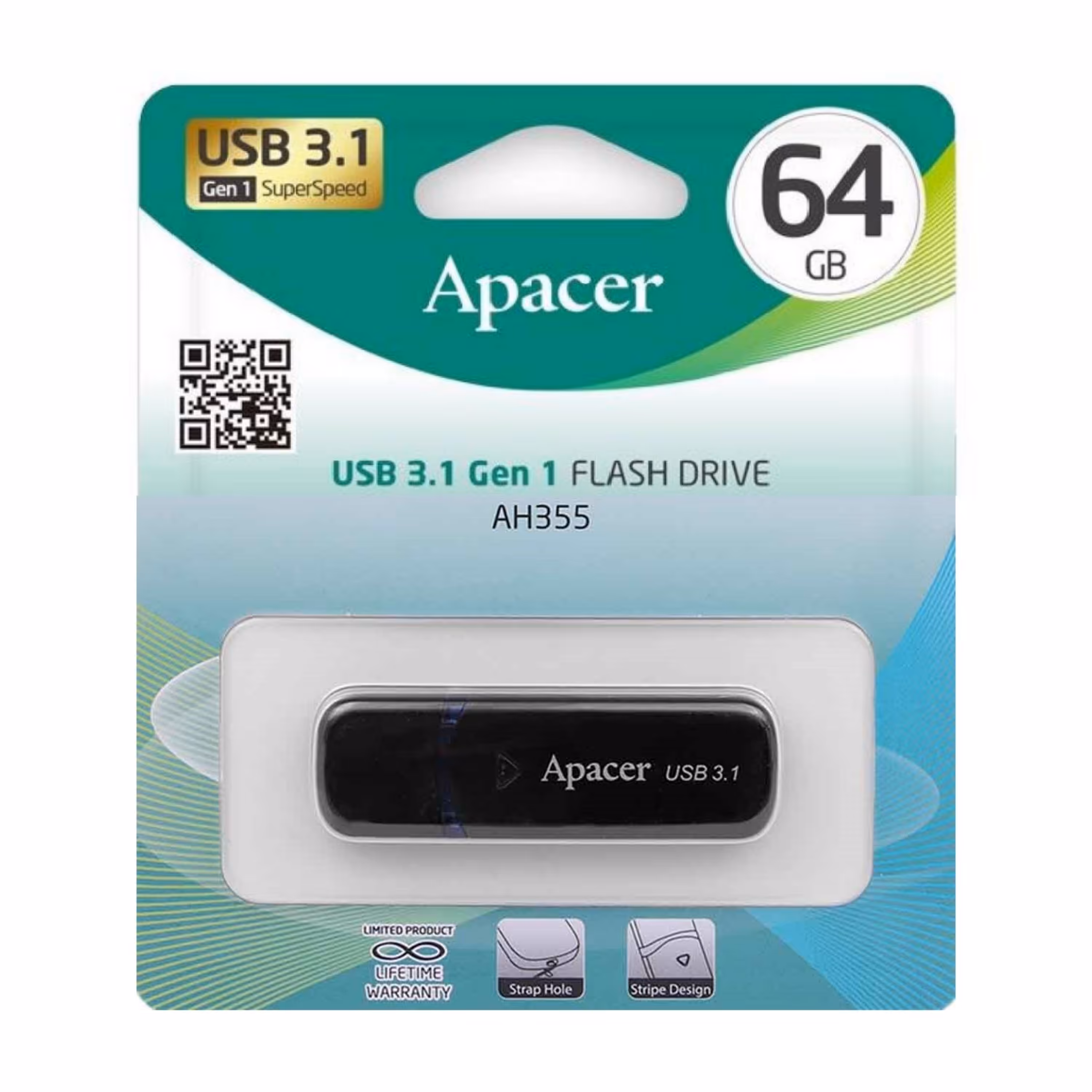 فلش  64GB USB3.1 اپیسر AH355 