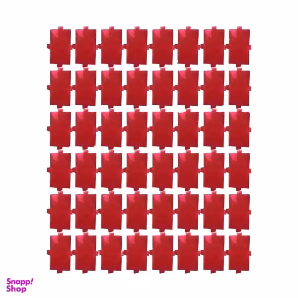 پرده تزیینی مدل متالایزر رنگ قرمز