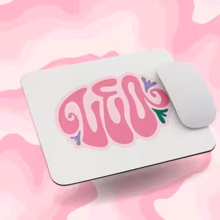 موس پد طرح صورتی