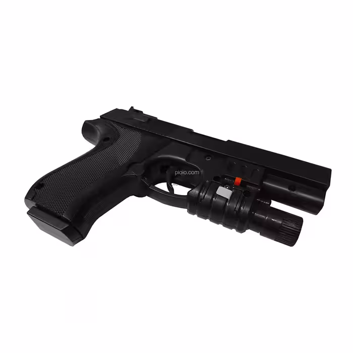 کلت اسباب بازی ساچمه ای لیزری مدل P729-2 دارای لیزر و چراغ قوه،طراحی فوق العاده زیبا و شبیه به نمونه واقعی تفنگ