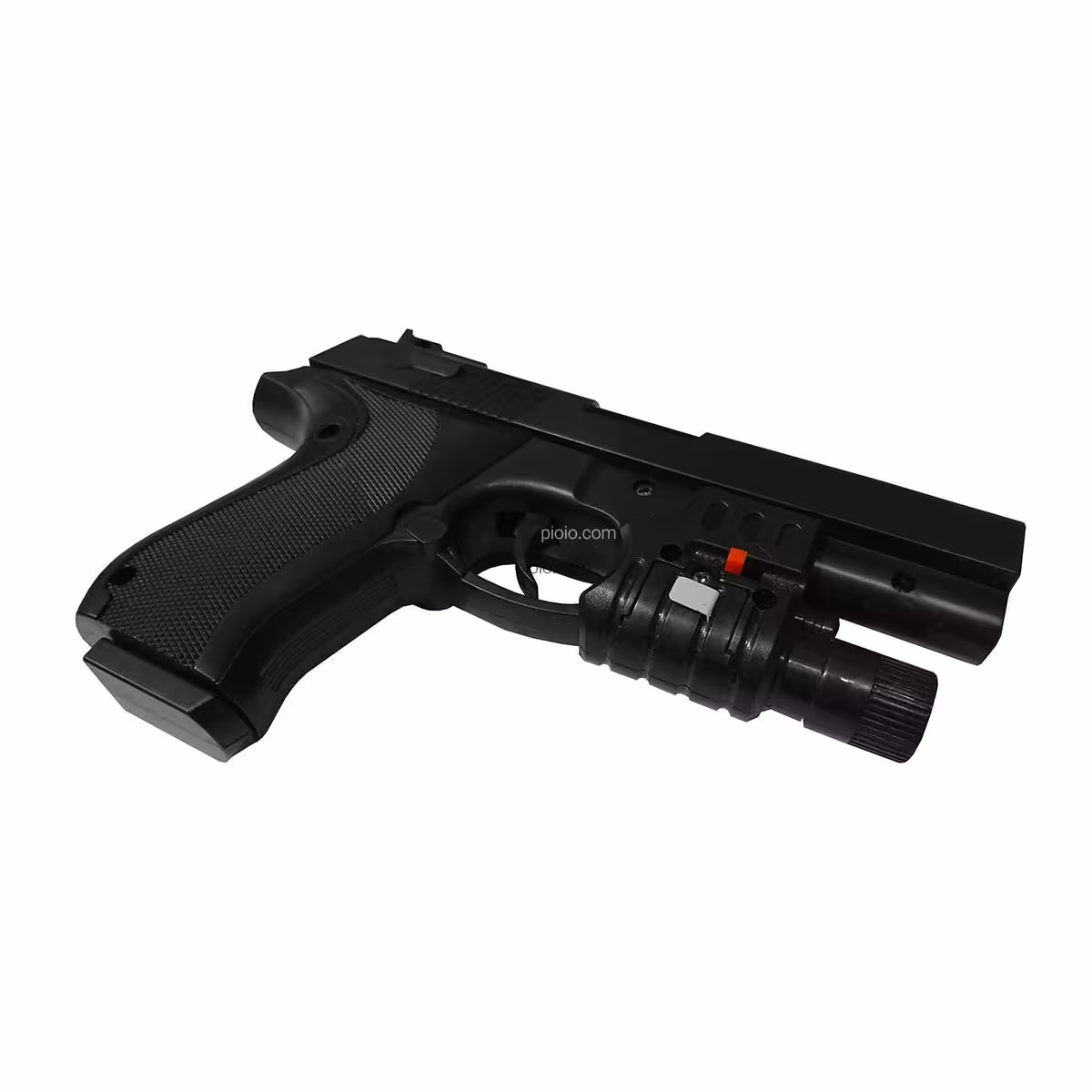 کلت اسباب بازی ساچمه ای لیزری مدل P729-2 دارای لیزر و چراغ قوه،طراحی فوق العاده زیبا و شبیه به نمونه واقعی تفنگ