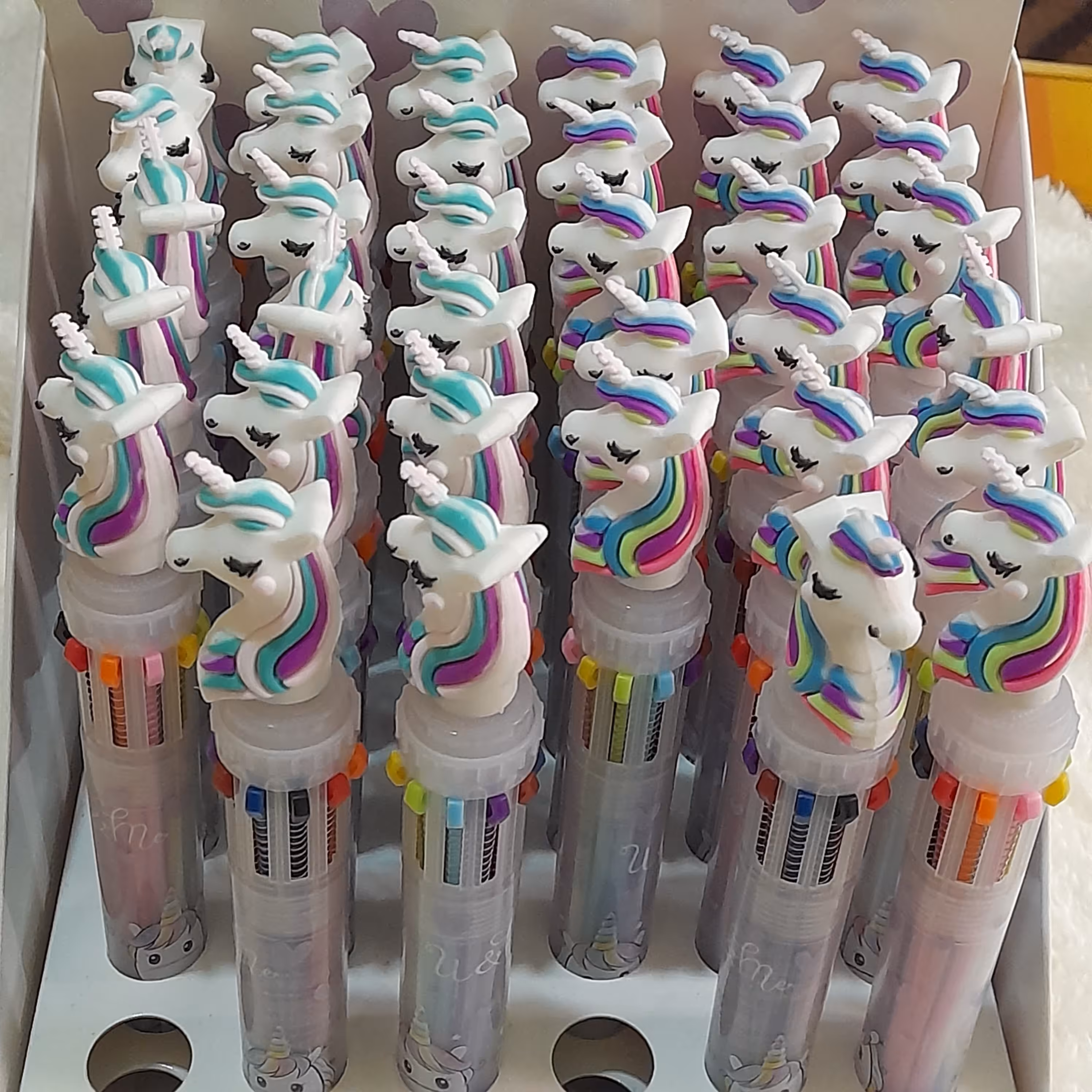 خودکار 10 رنگ فانتزی طرح یونی کرون 