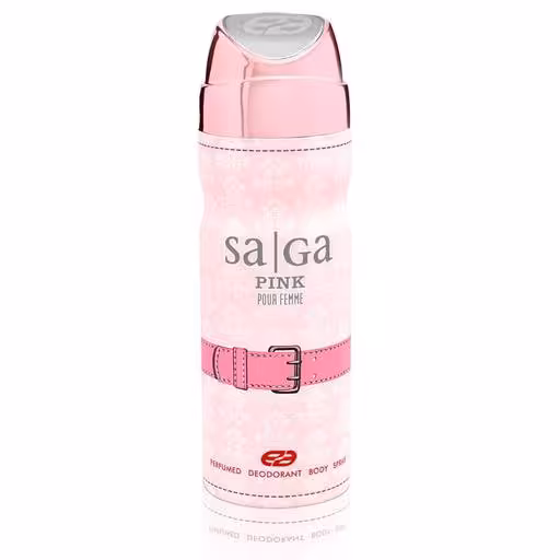 اسپری بدن زنانه ساگا پینک عماد آرا حجم 200 میلی لیتر 