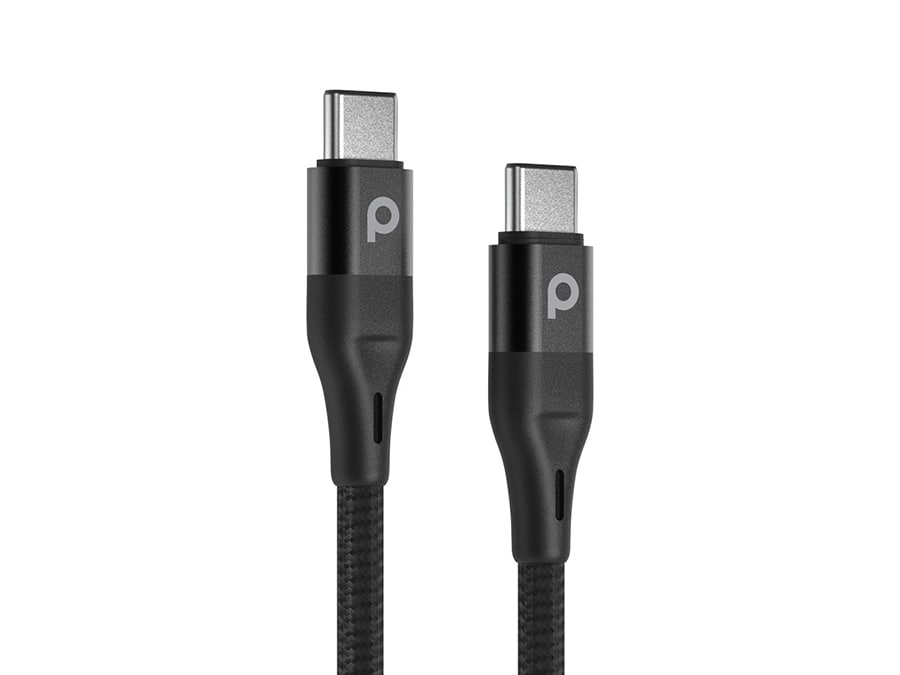 کابل دو سر تایپ سی پورودو Porodo Aluminum Braided USB-C to USB-C Cable 12m 60W