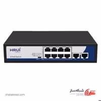 قیمت و خرید سوئیچ اچ اریوای HRUI HR900-AF-82N دسکتاپ 8 پورت 10/100Mbps با POE - شبکه ساز