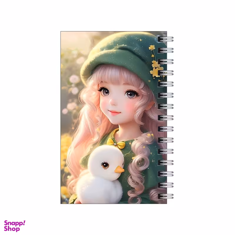 دفترچه یادداشت مدل to do list طرح جوجه اردک و دختر کیوت کد 3973092